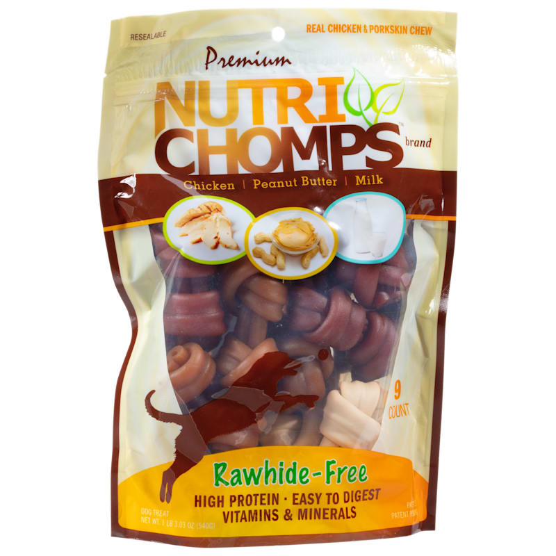 Nutri Chomps Rawhide-Free Knot Dog Chews