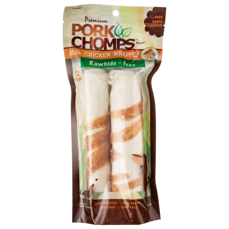Pork Chomps Chicken Rollz Dog Chews