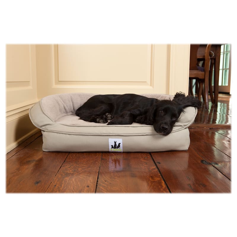 3 Dog Pet Supply EZ Wash Fleece Headrest Dog Bed