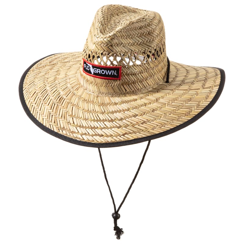 FloGrown Straw Flag Hat