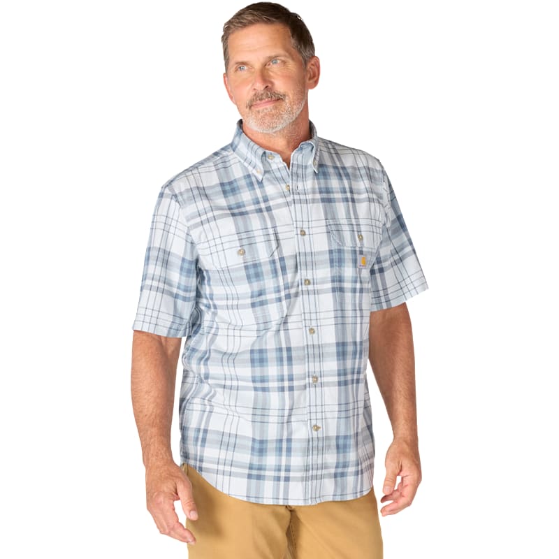 Carhartt Fort Loose Plaid Short-Sleeve Button-Down Shirt