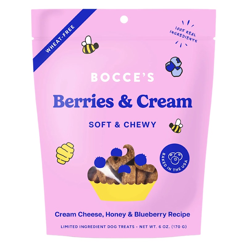 Bocce's Bakery Soft & Chewy Berries & Cream Dog Treats