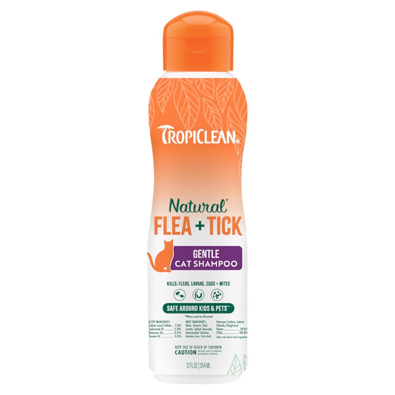 TropiClean Natural Flea and Tick Gentle Cat Shampoo