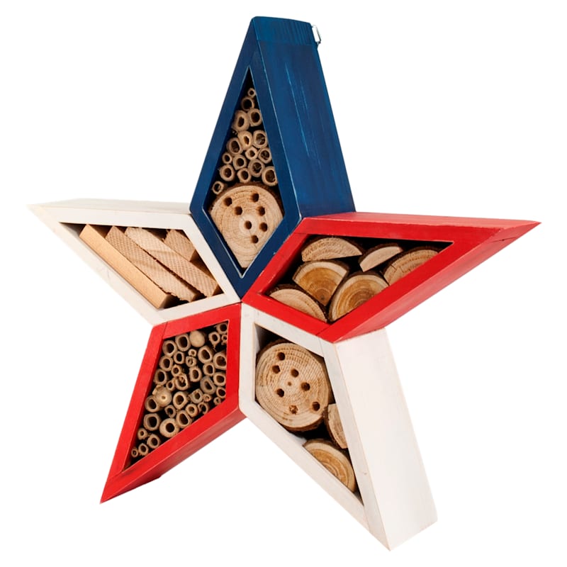 Wild Bird Lovers Patriotic Star Insect Shelter