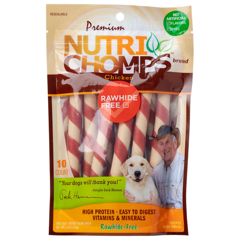 Scott Pet Products Nutri Chomps Chicken Flavor Mini Twists Dog Treats
