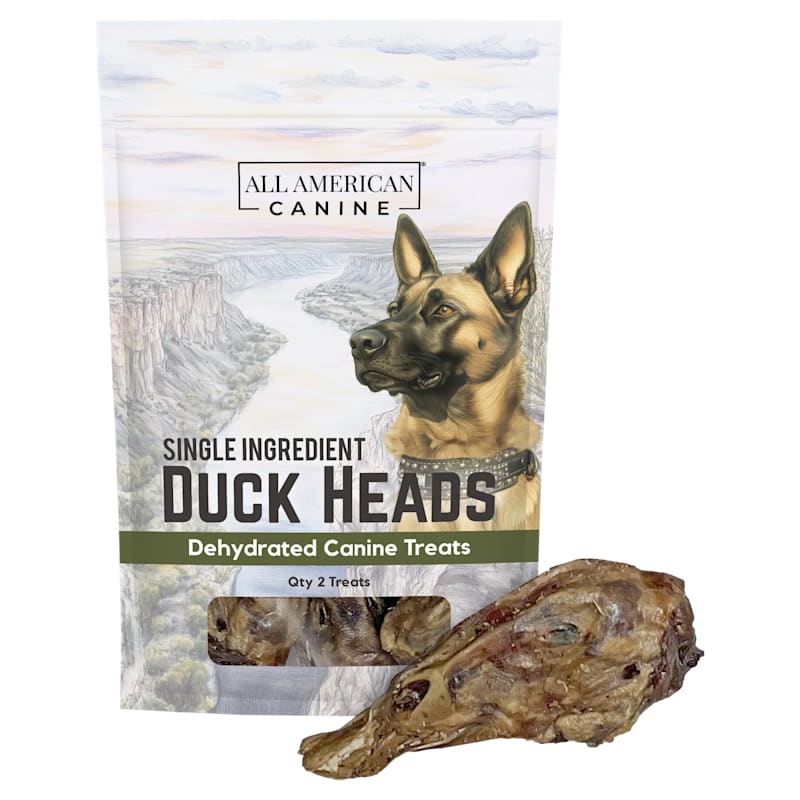 All American Canine Dehydrated Duck Heads