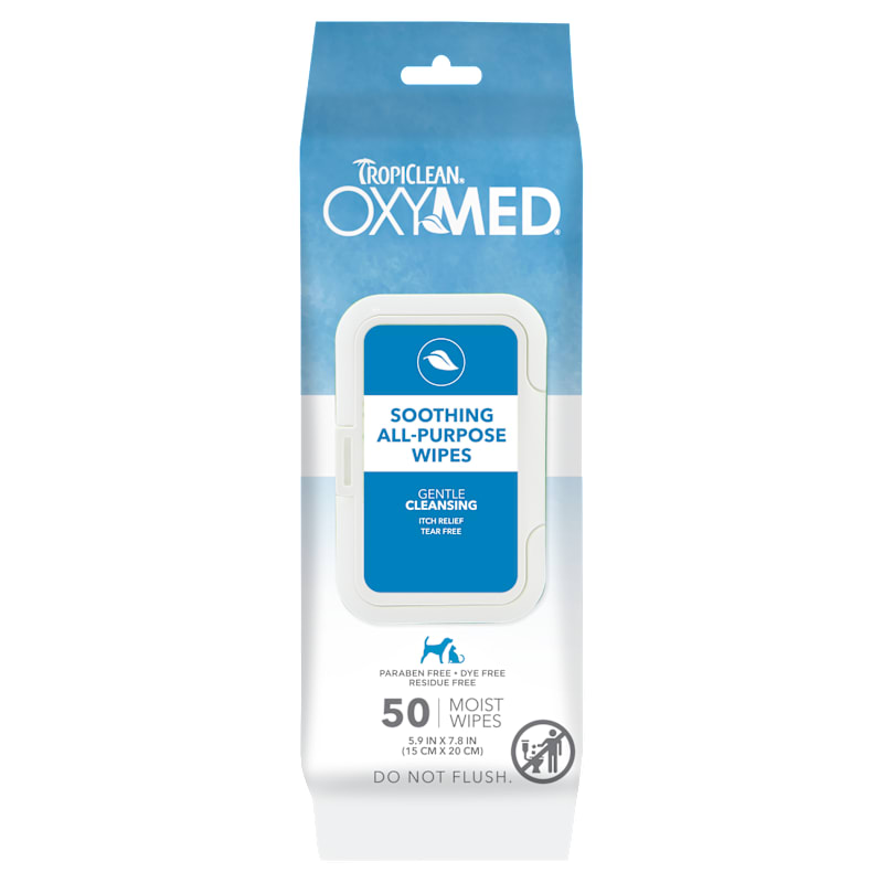 TropiClean OxyMed Soothing All-Purpose Pet Wipes