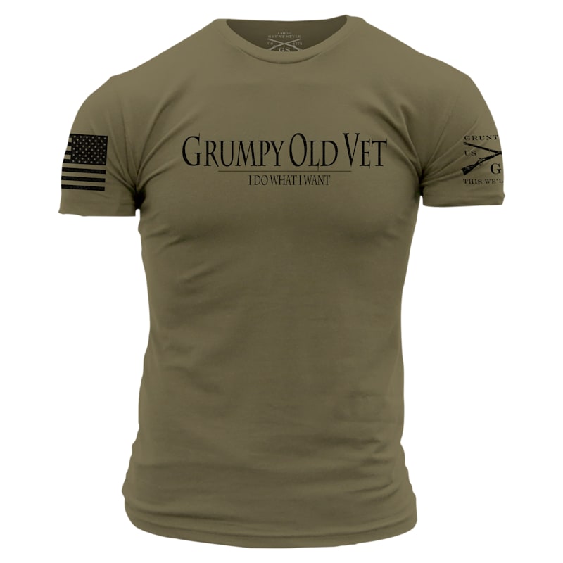 Grunt Style Grumpy Old Vet Short-Sleeve T-Shirt for Men