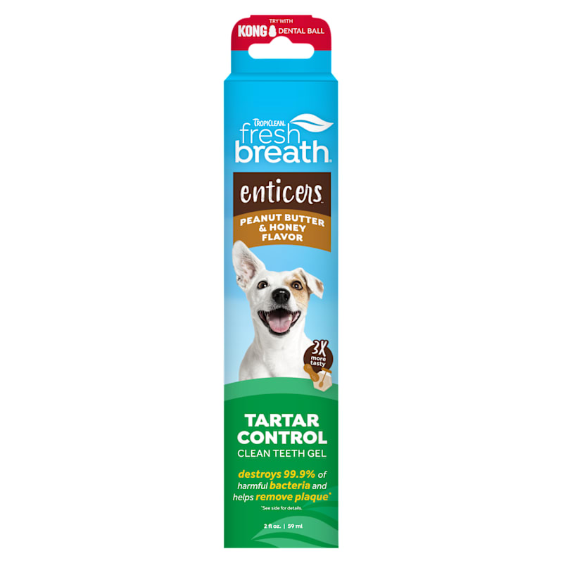 TropiClean Fresh Breath Enticers Clean Teeth Gel for Dogs