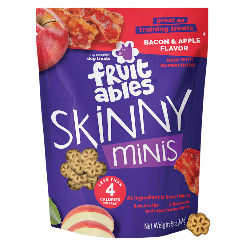 Fruitables Skinny Minis Bacon & Apple Dog Treats