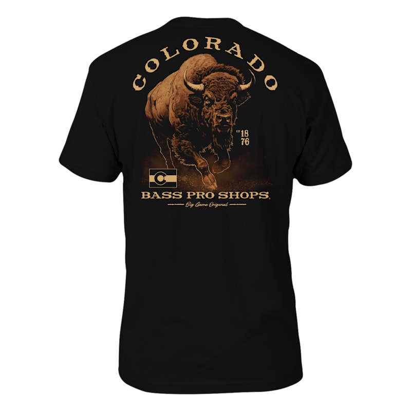 Bass Pro Shops Charging Buffalo Short-Sleeve T-Shirt for Men