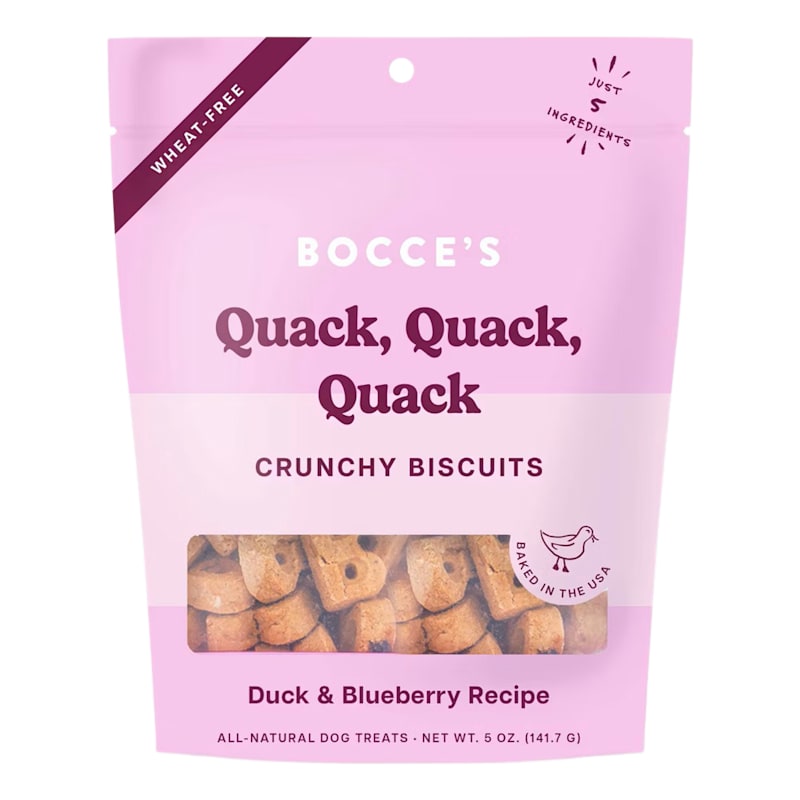 Bocce's Bakery Quack, Quack, Quack Crunchy Biscuit Dog Treats