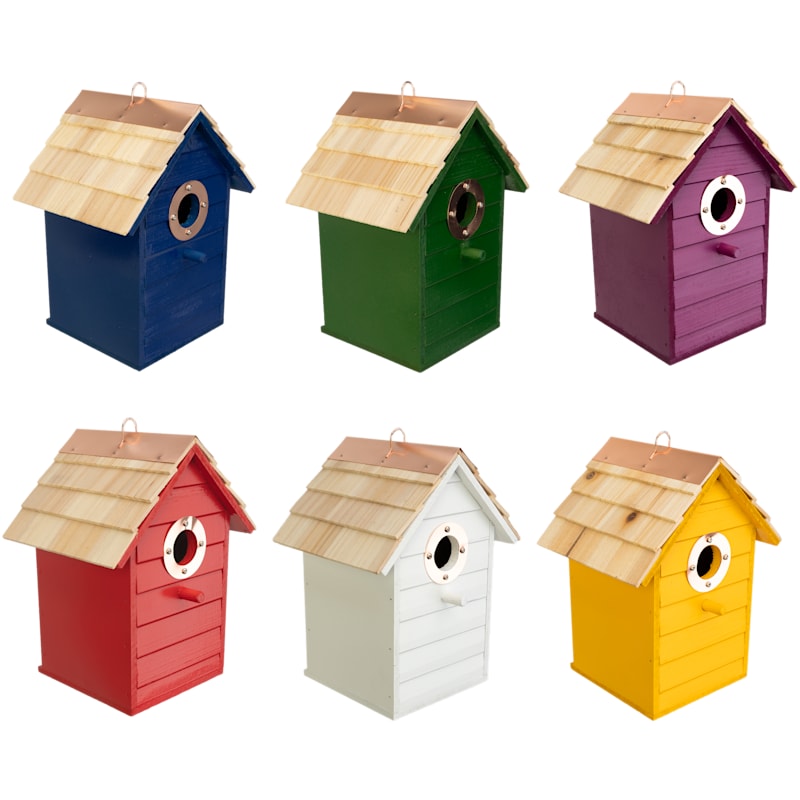 Panacea Colorful Wooden Wren Bird House