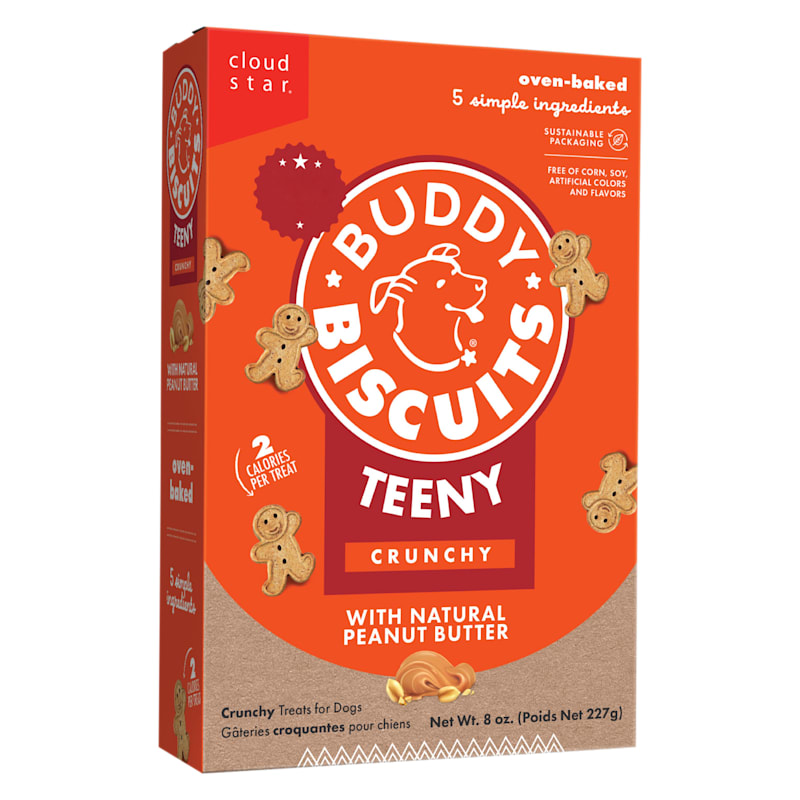 Buddy Biscuits Teeny Peanut Butter Oven-Baked Dog Treats