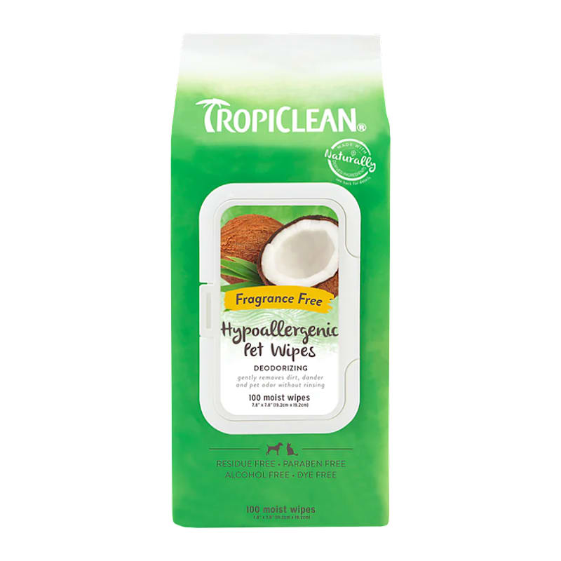 TropiClean Hypoallergenic Pet Wipes