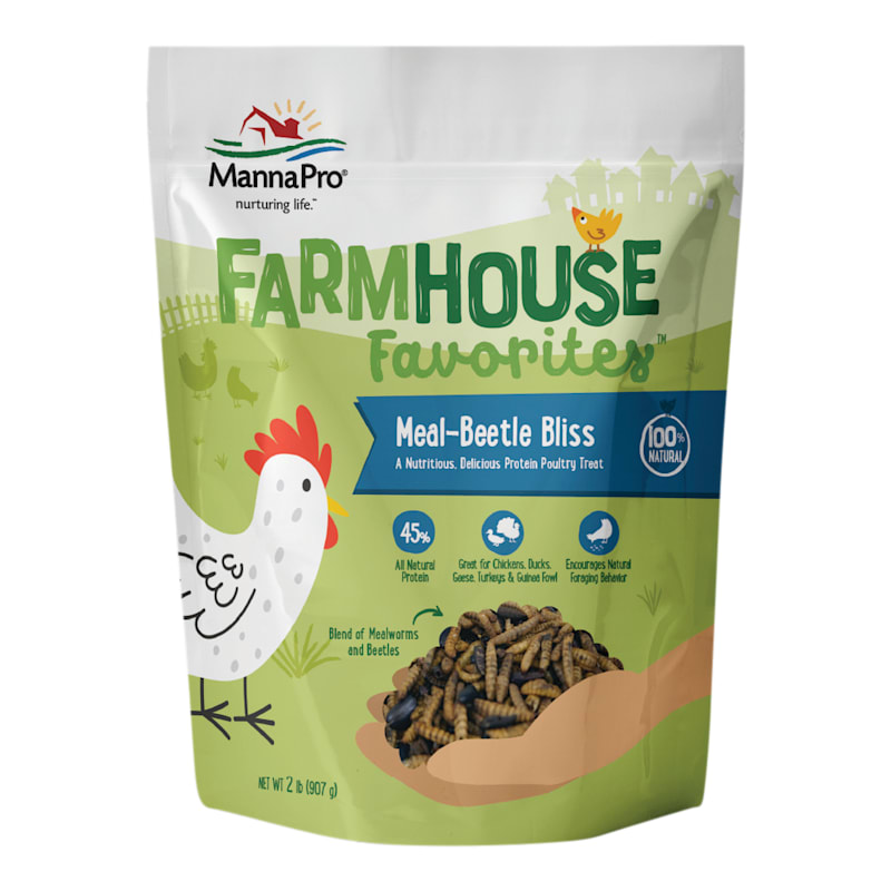 Manna Pro Farmhouse Favorites Meal-Beetle Bliss Poultry Treats