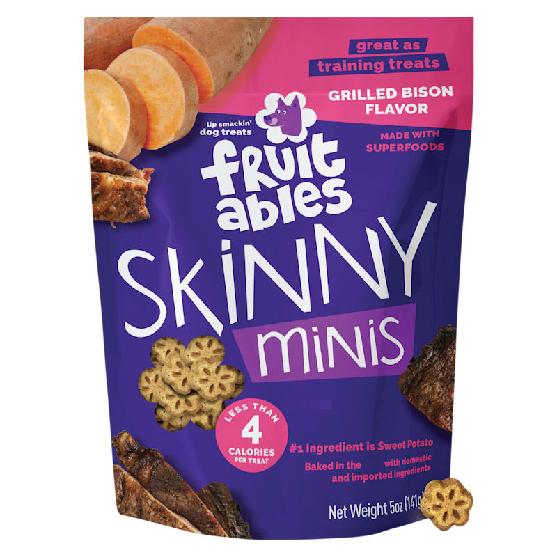 Fruitables Skinny Minis Grilled Bison Dog Treats