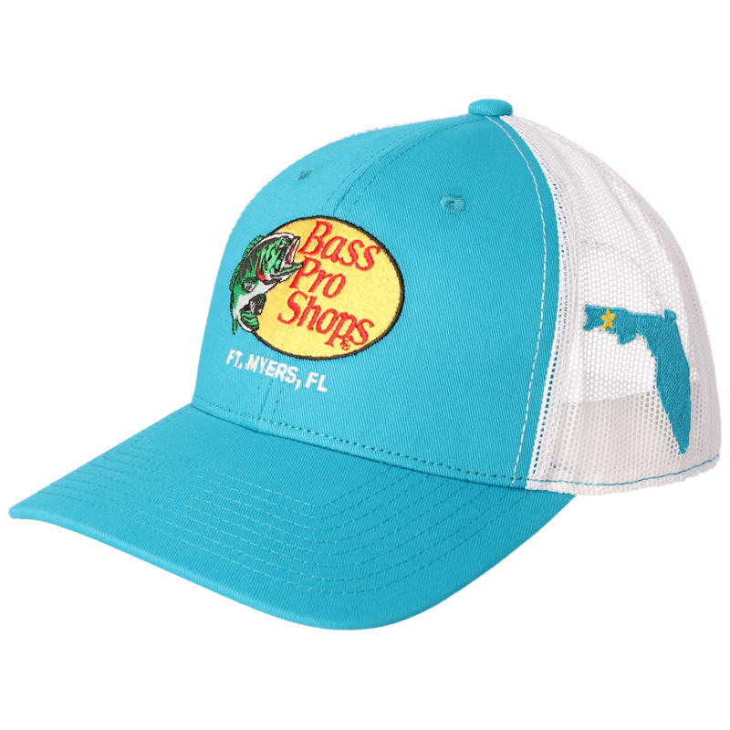 Bass Pro Shops Woodcut Logo Ft. Myers, FL Snapback Cap