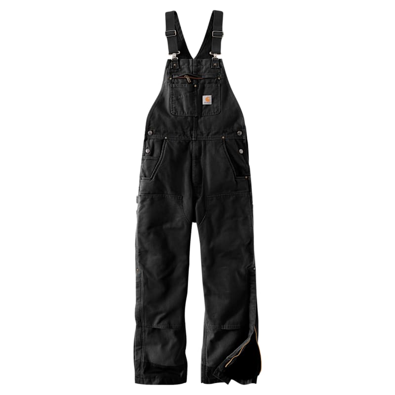 Carhartt Quilt-Lined Washed Duck Bib Overalls for Men