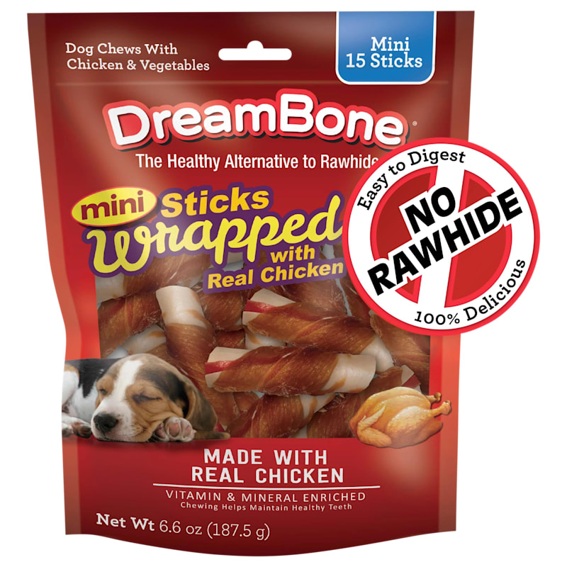 DreamBone Mini Chicken Wrapped Sticks Dog Treats