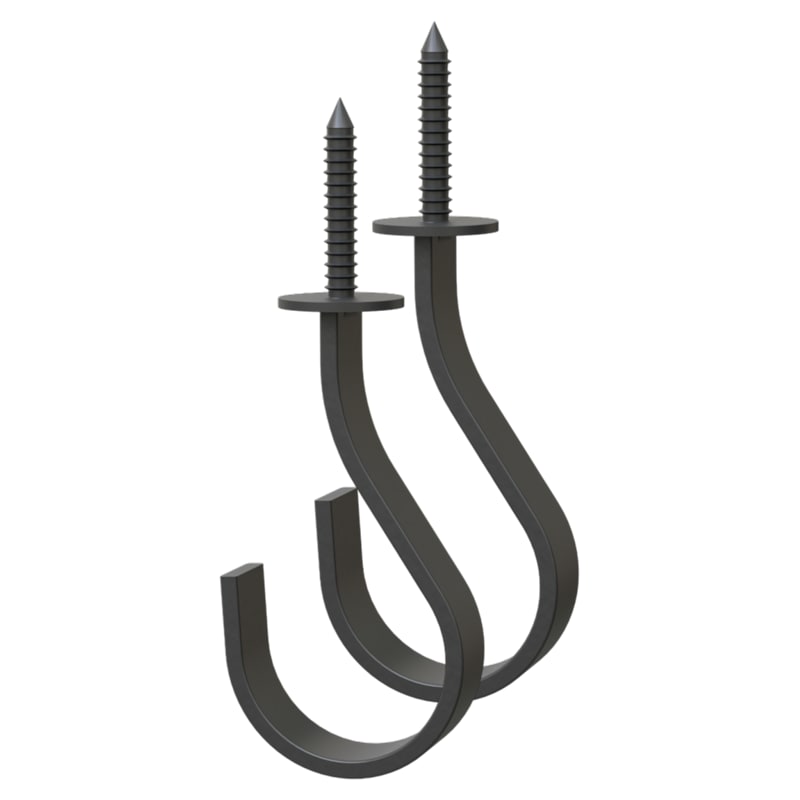 Panacea Vintage Curved Celing Hooks