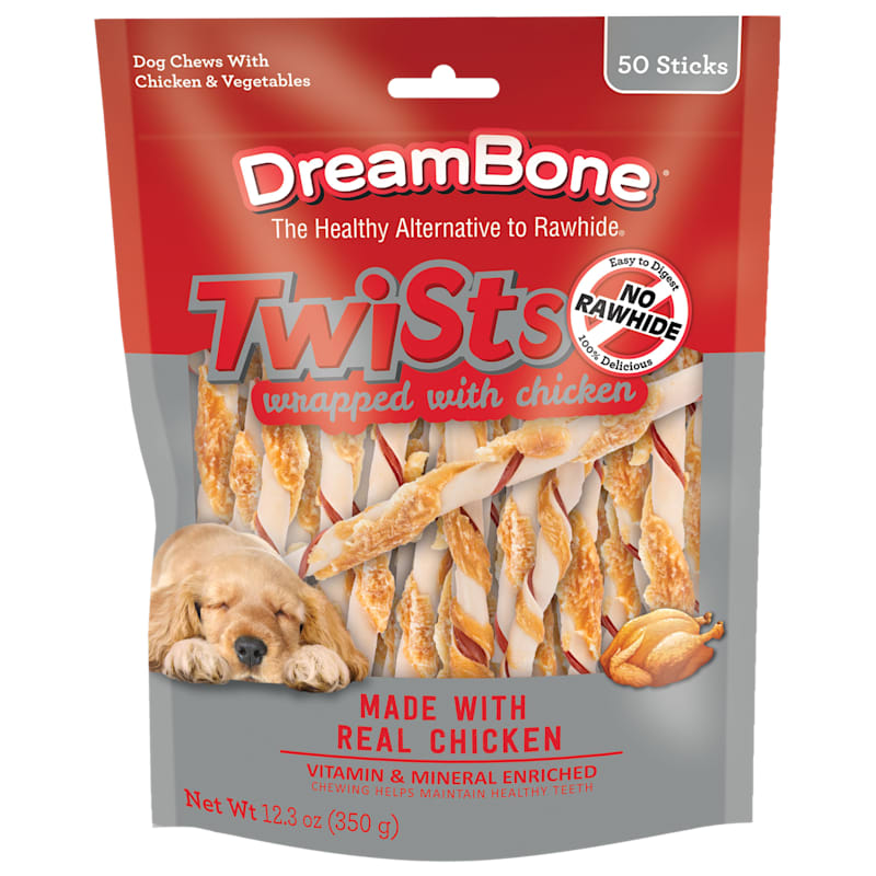 DreamBone Twists Wrapped with Chicken Dog Chews