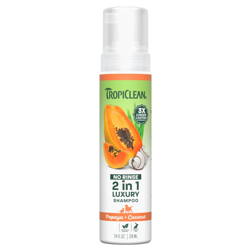 TropiClean No Rinse 2-in-1 Luxury Shampoo