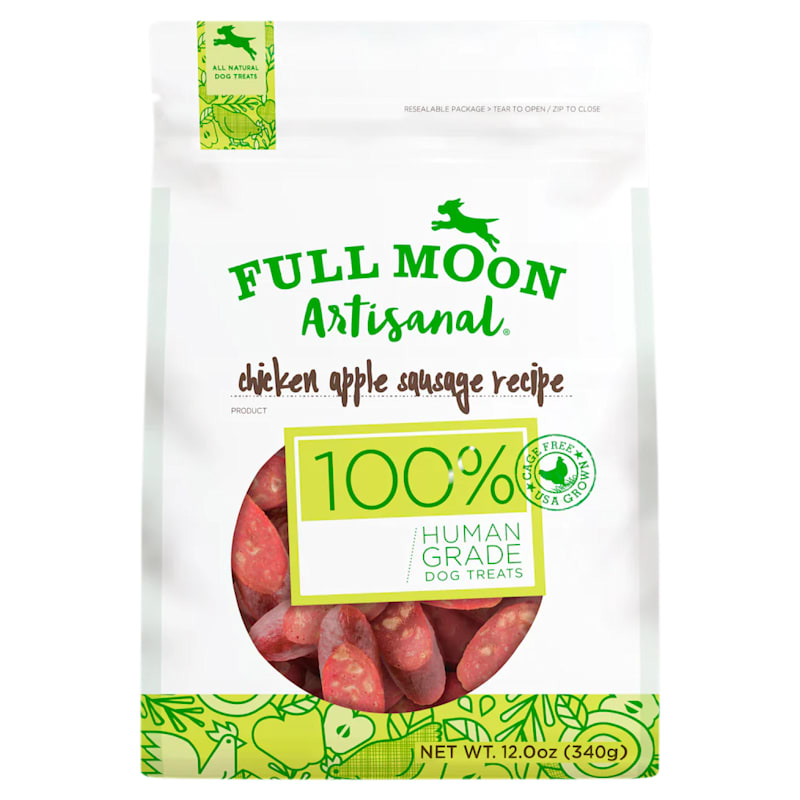Full Moon Chicken Apple Sausage Dog Treats