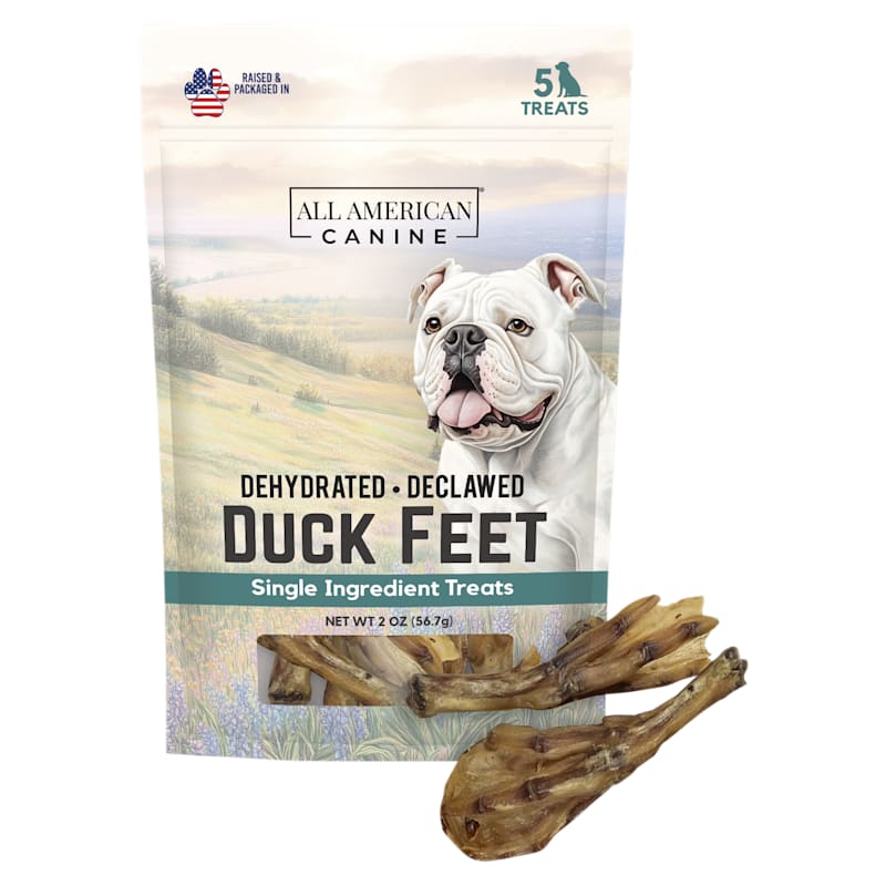 All American Canine Dehydrated Duck Feet