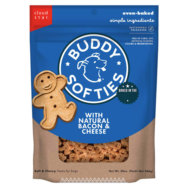 Buddy Biscuits Softies Bacon and Cheese Chewy Dog Treats