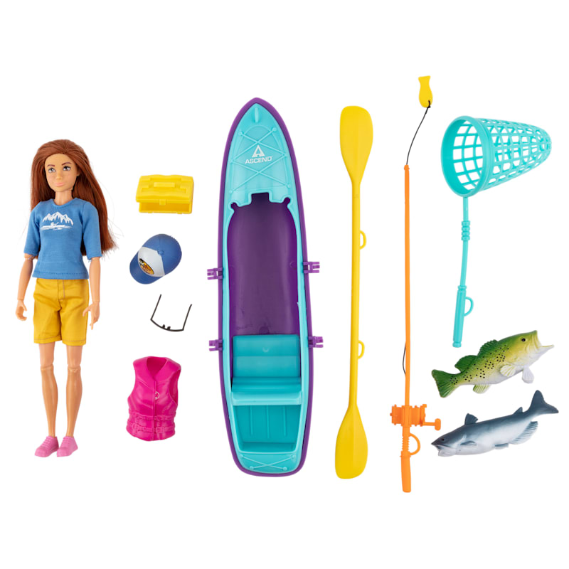 Bass Pro Shops Fishing Doll Play Set for Kids