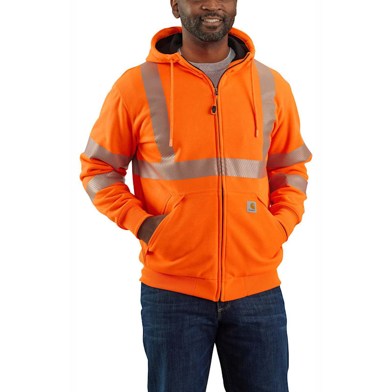 Carhartt Rain Defender High-Visibility Midweight Thermal-Lined Class 3 Long-Sleeve Sweatshirt for Men