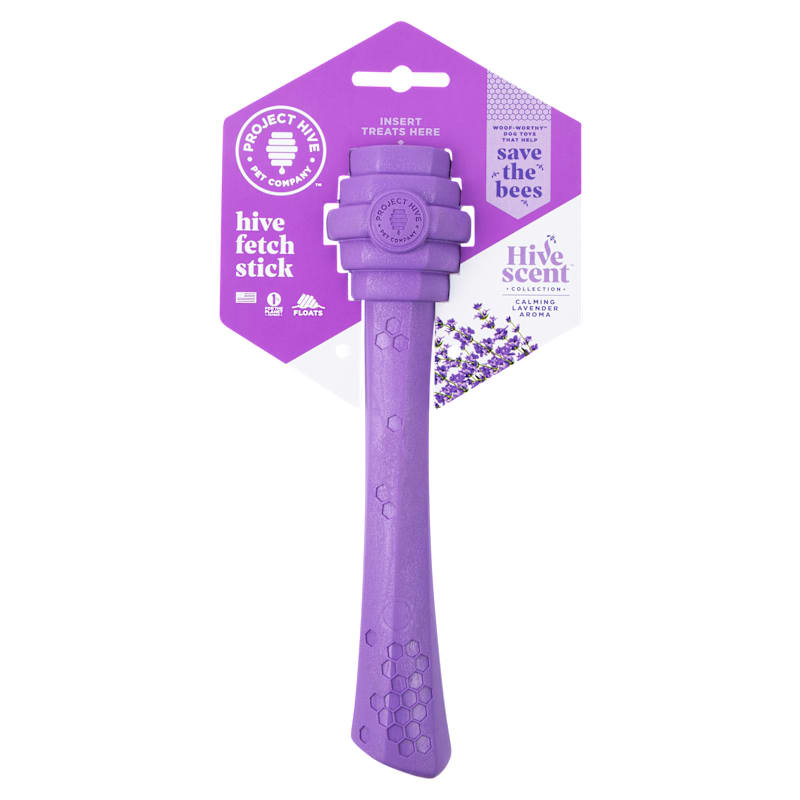 Project Hive Pet Company Calming Lavender Hive Fetch Stick Toy