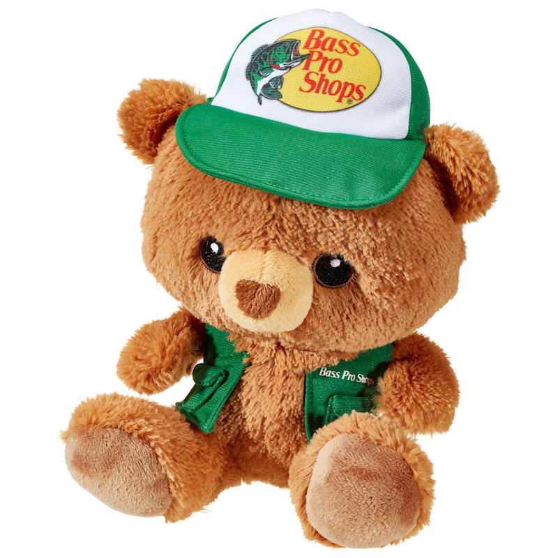 Bass Pro Shops Plush Stuffed Trucker Cap Bear Toy