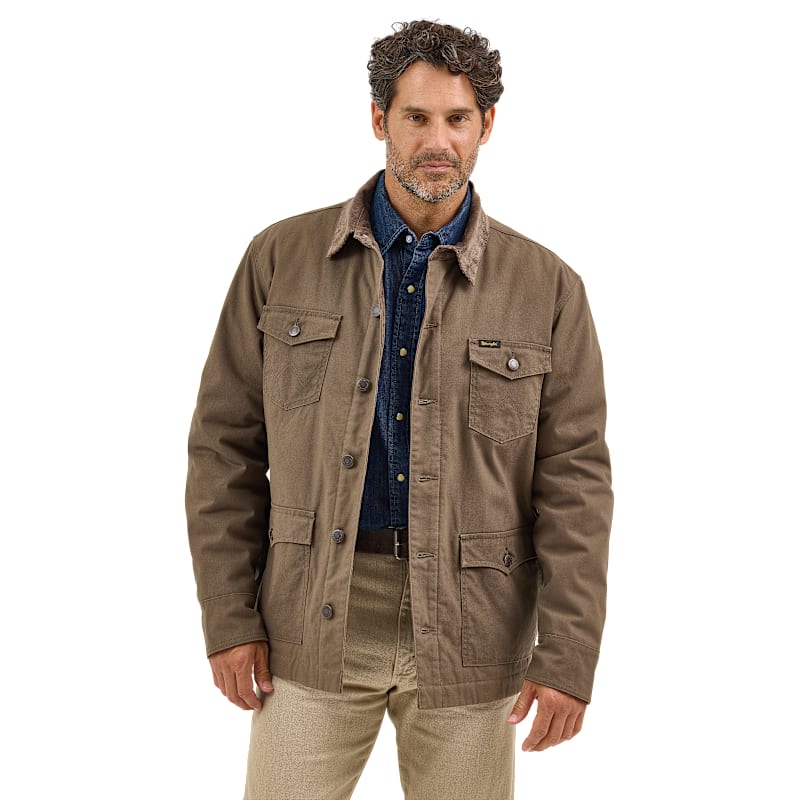 Wrangler Western Lined Barn Coat for Men