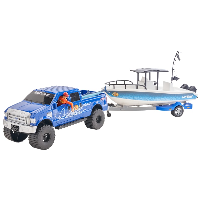 Bass Pro Shops Saltwater Fishing Truck and Boat Adventure Playset for Kids