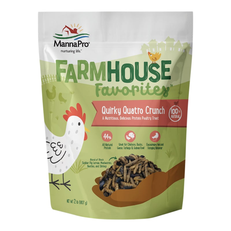 Manna Pro Farmhouse Favorites Quirky Quatro Crunch Poultry Treats