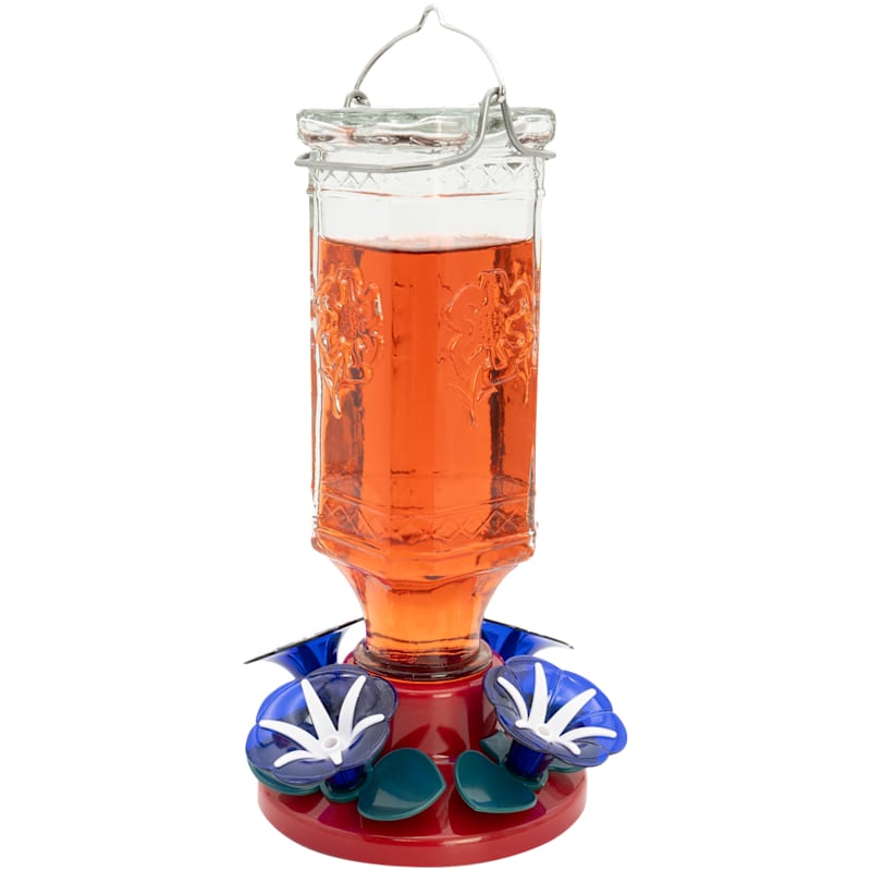 North States Midnight Glass Hummingbird Feeder