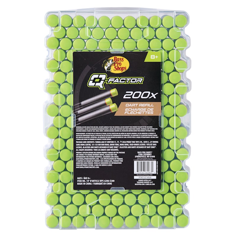 Q-Factor 200-Piece Dart Refill and Ammo Box