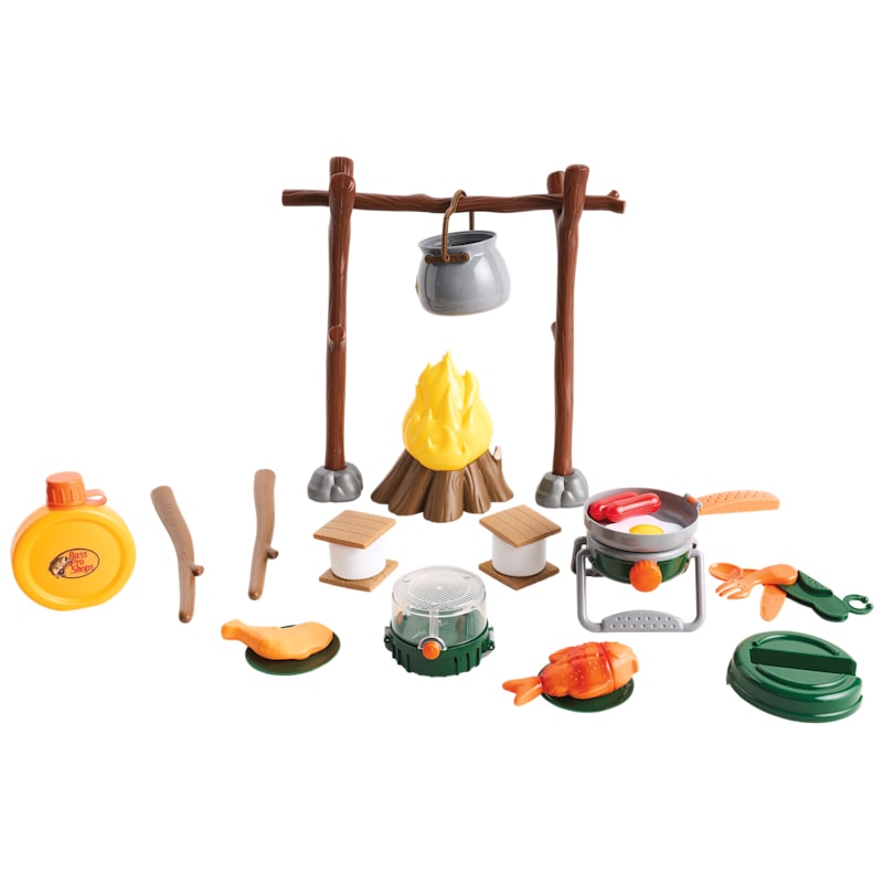 Bass Pro Shops Camp Cookout 26-Piece Toy Set for Kids