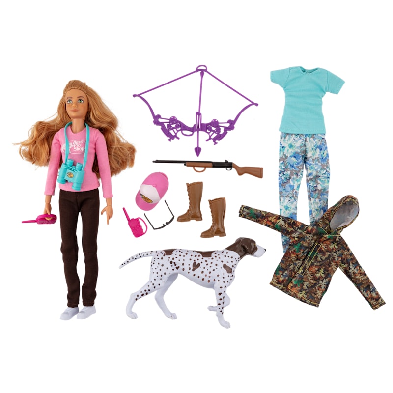 Bass Pro Shops Hunting Doll Play Set for Kids