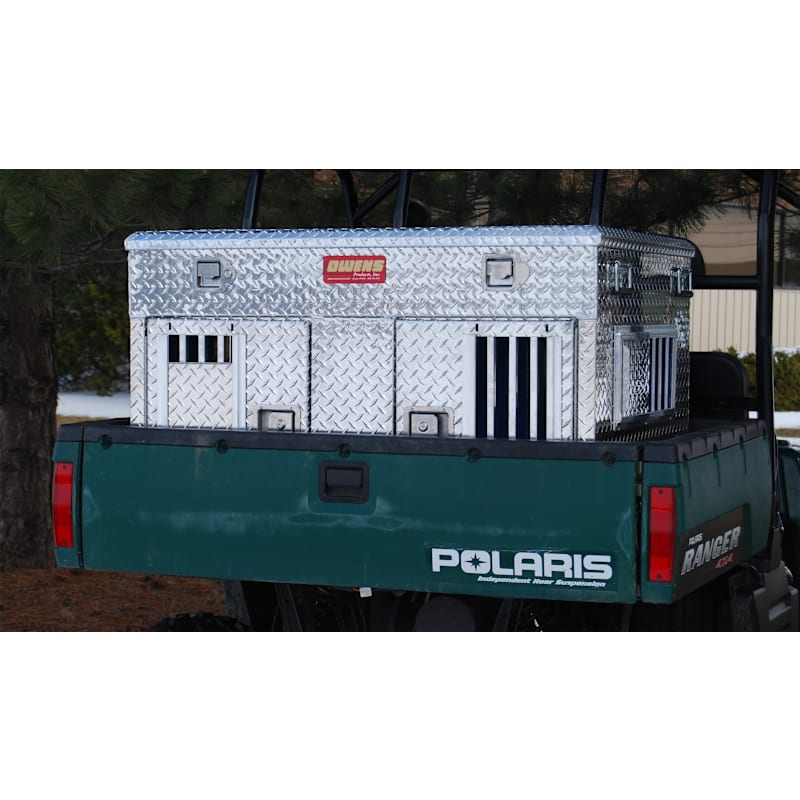 Owens Products Hunter Series Dual-Compartment UTV Dog Box with Top Storage