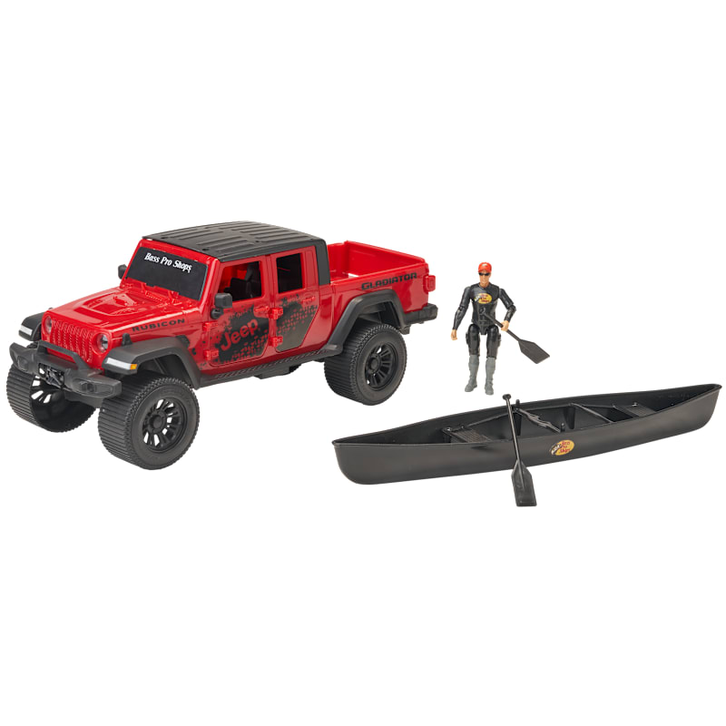 Bass Pro Shops Jeep Gladiator with Canoe Play Set for Kids