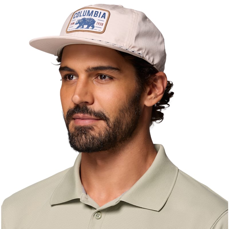 Columbia Bear Patch Ratchet Strap Snapback Cap