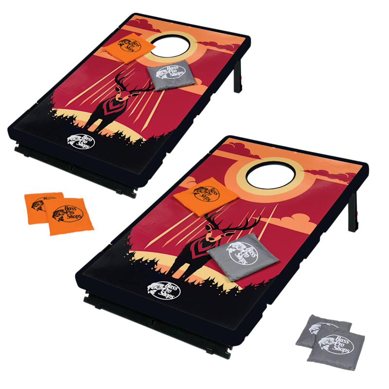 Bass Pro Shops Deer All-Weather Composite Cornhole Bean Bag Game Set