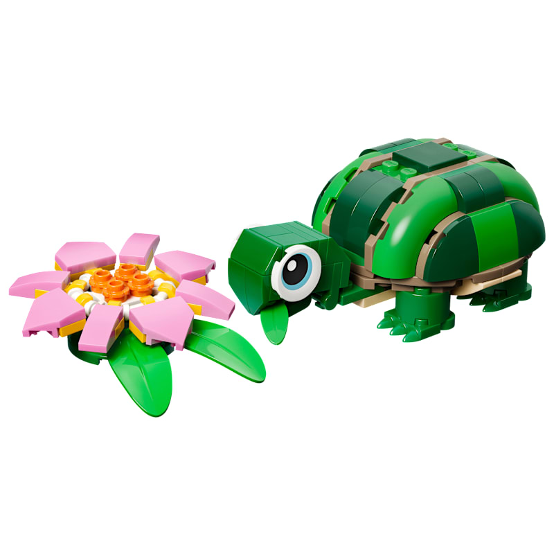 LEGO Creator 3-in-1 Turtle with a Water Lily Flower Set
