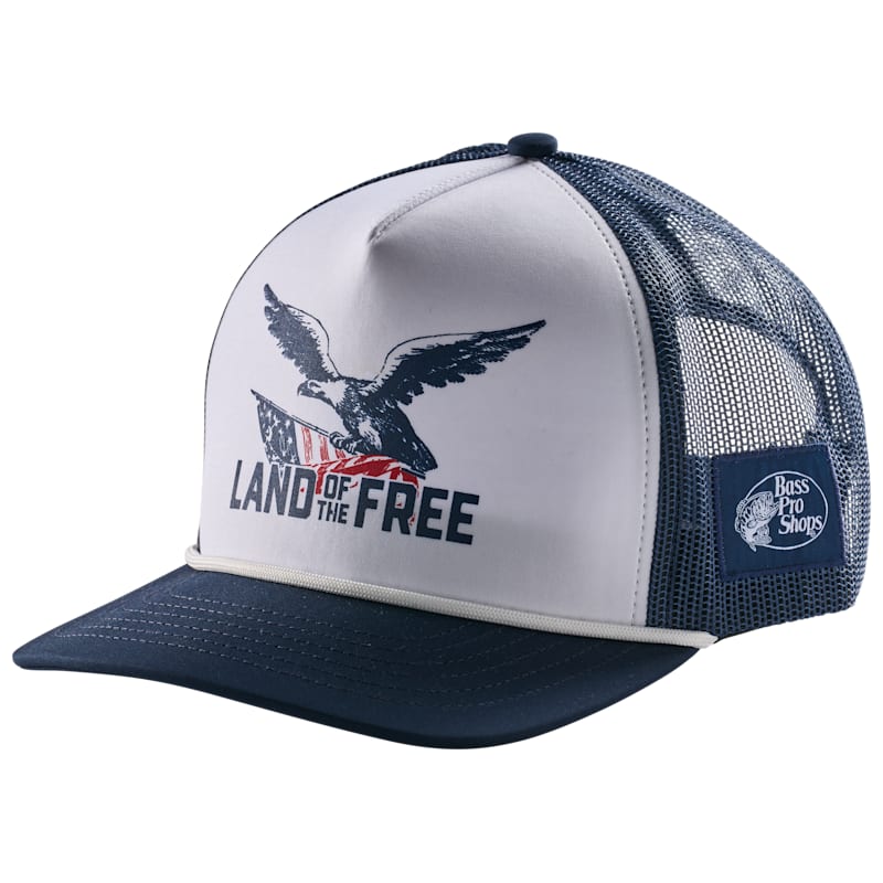 Land of the Free Eagle Rope Mesh-Back Cap
