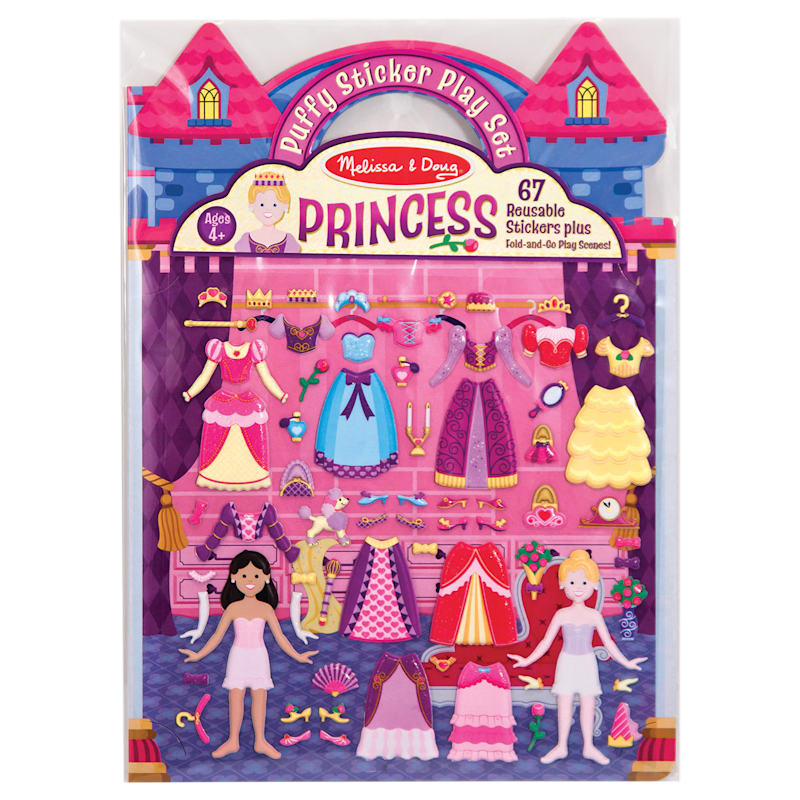 Melissa & Doug Princess Puffy Stickers Play Set