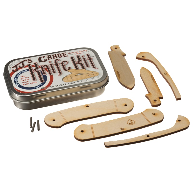 Channel Craft JJ's Wooden Canoe Pocket Knife Kit