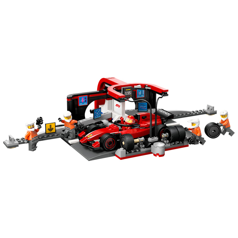 LEGO City F1 Pit Stop & Pit Crew with Ferrari Car Set
